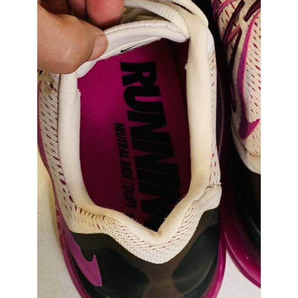 Nike Air Max 2015 Running Shoes White and Purple 698903-160 Women's Size 9 - Picture 7 of 8